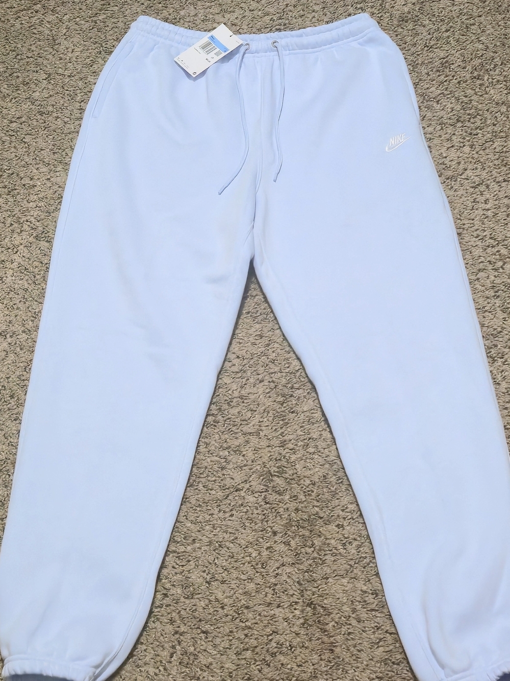 Nike Mens Pale Blue Fleece Joggers